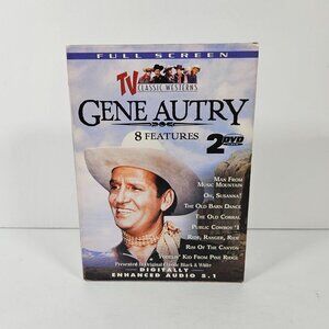 Gene Autry TV Classic Westerns 8 Features 2 DVD Set Full Screen Digitally Enhanc